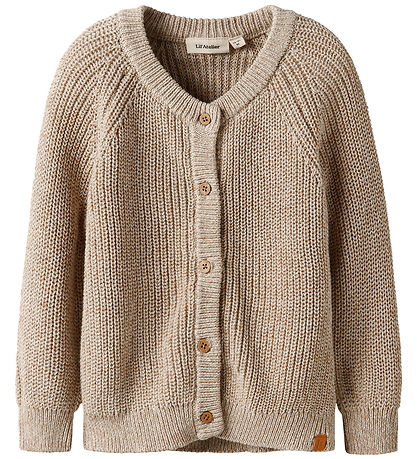 Lil Atelier Cardigan - Strik - NmmRokko - Oxford Tan/Melange