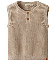 Lil Atelier Vest - Strik - NmmRokko - Oxford Tan/Melange Lil Atelier Vest - Strik - NmmRokko - Oxford Tan/Melange