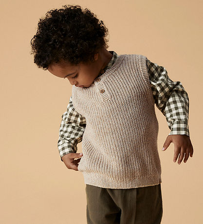Lil Atelier Vest - Strik - NmmRokko - Oxford Tan/Melange