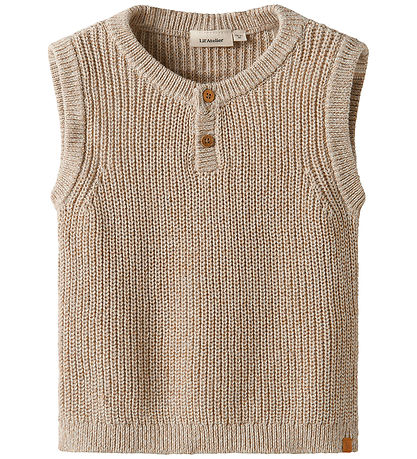 Lil Atelier Vest - Strik - NmmRokko - Oxford Tan/Melange