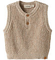 Lil Atelier Vest - Strik - NmmRokko - Oxford Tan/Melange
