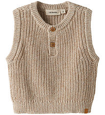 Lil Atelier Vest - Strik - NmmRokko - Oxford Tan/Melange