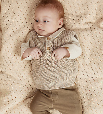 Lil Atelier Vest - Strik - NmmRokko - Oxford Tan/Melange