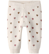 Lil Atelier Bukser - Strik - NbfSaran - Turtledove/Sepia Tint
