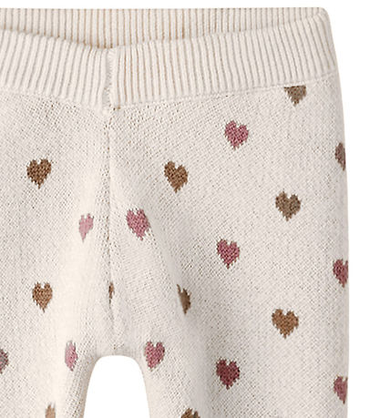 Lil Atelier Bukser - Strik - NbfSaran - Turtledove/Sepia Tint