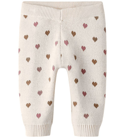 Lil Atelier Bukser - Strik - NbfSaran - Turtledove/Sepia Tint