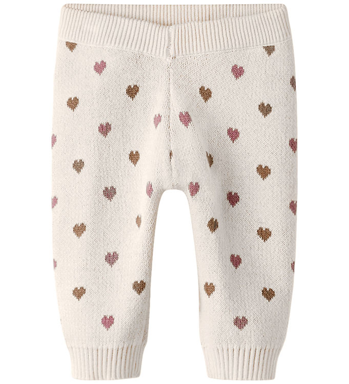 Lil Atelier NbfSaran Strik Bukser - Turtledove/Sepia Tint