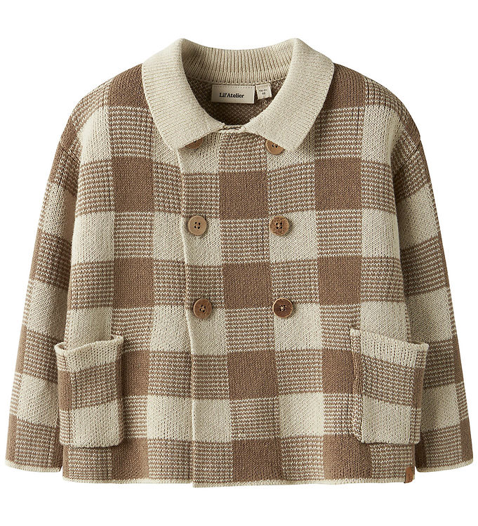 Lil Atelier Cardigan - Strik - NmmRobo - Sepia Tint