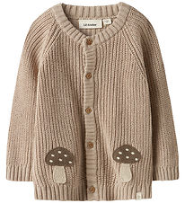 Lil Atelier Cardigan - Strik - NmmEmlen - Oxford Tan m. Svampe Lil Atelier Cardigan - Strik - NmmEmlen - Oxford Tan m. Svampe