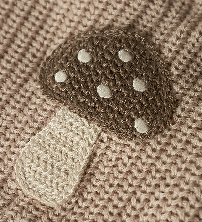 Lil Atelier Cardigan - Strik - NmmEmlen - Oxford Tan m. Svampe