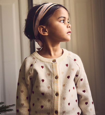 Lil Atelier Cardigan - Strik - NmfSaran - Turtledove/Sepia Tint