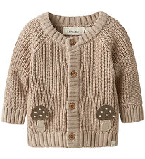 Lil Atelier Cardigan - Strik - NbmEmlen - Oxford Tan m. Svampe Lil Atelier Cardigan - Strik - NbmEmlen - Oxford Tan m. Svampe