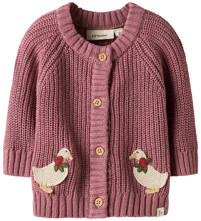 Lil Atelier Cardigan - Strik - NbfEmlen - Nostalgia Rose