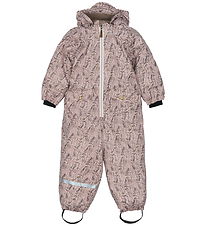 Mikk-Line Flyverdragt - PU - Recycled - AOP - Cloud Gray