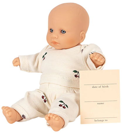 Konges Sløjd Dukke - My First Mini Doll - Cherry AOP - 20 cm Konges Sløjd Dukke - My First Mini Doll - Cherry AOP - 20 cm