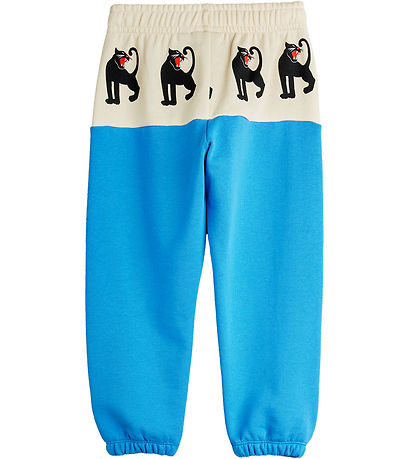 Mini Rodini Sweatpants - Panther - Blå