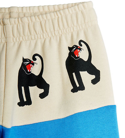Mini Rodini Sweatpants - Panther - Blå
