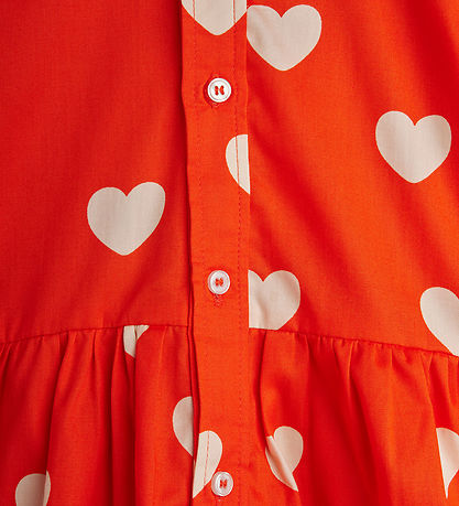 Robe Mini Rodini - Hearts - Rouge Robe Mini Rodini - Hearts - Rouge