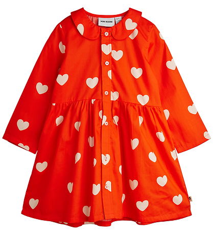 Robe Mini Rodini - Hearts - Rouge Robe Mini Rodini - Hearts - Rouge