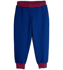 Mini Rodini Sweatpants - Striped - Blue Mini Rodini Sweatpants - Striped - Blue