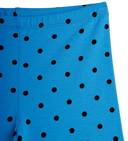 Mini Rodini Bukser - Flared - Polka Dots - Blå