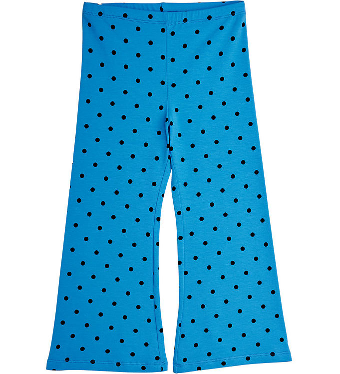 Mini Rodini Flared Polka Dots Bukser - Blå