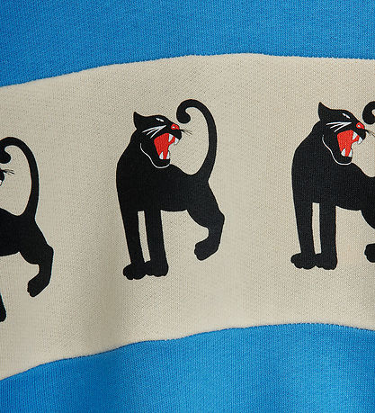 Mini Rodini Sweatshirt - Panther - Blå Mini Rodini Sweatshirt - Panther - Blå