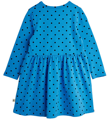 Mini Rodini Kjole - Polka Dots - Blå Mini Rodini Kjole - Polka Dots - Blå