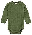 Joha Body l/æ - Uld - Rib - Mørk Oliven