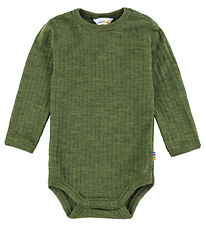 Joha Body l/æ - Uld - Rib - Mørk Oliven