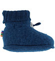 Joha Krabbelschuhe - Wolle - Dunkeltürkis