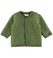 Joha Cardigan - Uld - Mørk Oliven Joha Cardigan - Uld - Mørk Oliven