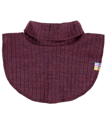 Joha Halsedisse - Uld - Rib - Blomme Joha Halsedisse - Uld - Rib - Blomme