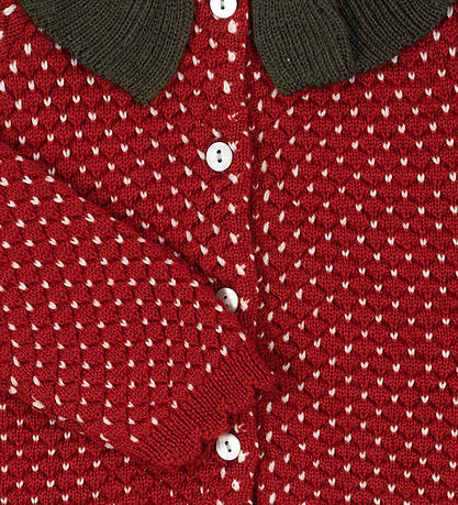 Konges Sløjd Cardigan - Uld - Strik - Strawberry - Barbados Cher