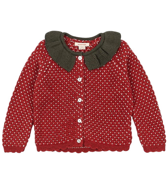 Konges Sløjd Cardigan - Uld - Strik - Strawberry - Barbados Cher