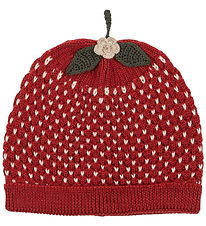 Konges Sløjd Hue - Strik - Uld - Strawberry - True Red