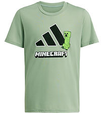 adidas Performance T-shirt - J Minecraft TR - SILGRN adidas Performance T-shirt - J Minecraft TR - SILGRN