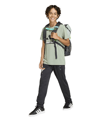 adidas Performance T-shirt - J Minecraft TR - SILGRN adidas Performance T-shirt - J Minecraft TR - SILGRN