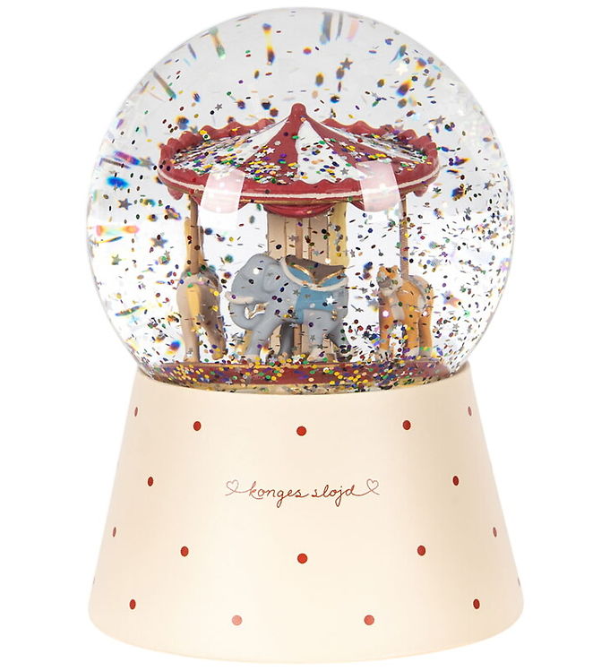 Konges Sløjd Snekugle - Ø: 10 cm - Karrusel m. Glimmer