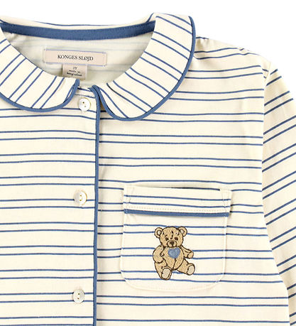 Konges Sløjd Náttfatasett - Píó - Indigo Smjör Stripe Konges Sløjd Náttfatasett - Píó - Indigo Smjör Stripe