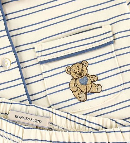 Konges Sløjd Náttfatasett - Píó - Indigo Smjör Stripe Konges Sløjd Náttfatasett - Píó - Indigo Smjör Stripe