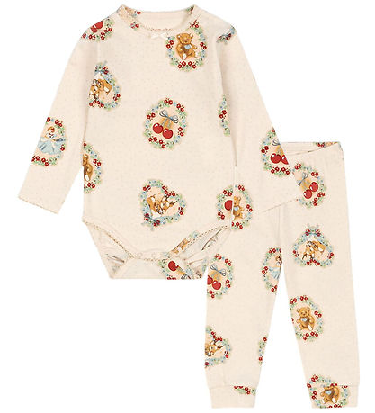 Konges Sløjd Sæt - Body l/æ/Leggings - Deer Diary
