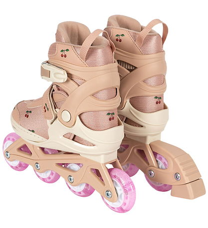 Konges Sløjd Hjólaskautar M. Ljós - Cherry Blush Konges Sløjd Hjólaskautar M. Ljós - Cherry Blush