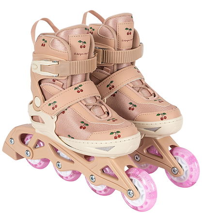 Konges Sløjd Hjólaskautar M. Ljós - Cherry Blush Konges Sløjd Hjólaskautar M. Ljós - Cherry Blush