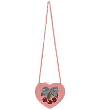 Konges Sløjd Skuldertaske - Beaded Heart - Amarena Konges Sløjd Skuldertaske - Beaded Heart - Amarena