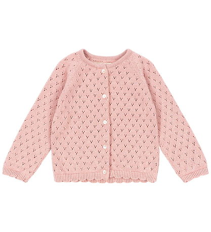 Konges Sløjd Cardigan - Strik - Mellow Rose m. Hulmønster Konges Sløjd Cardigan - Strik - Mellow Rose m. Hulmønster
