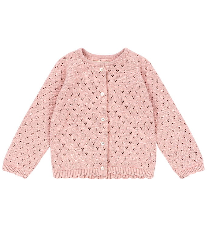 Konges Sløjd Cardigan - Strik - Mellow Rose m. Hulmønster