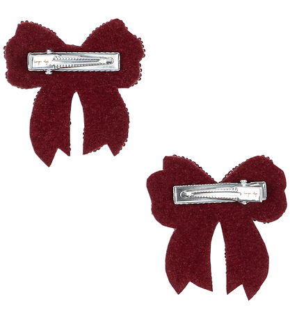 Konges Sløjd Bow Hair Clips - 2-Pack - Rio Red Konges Sløjd Bow Hair Clips - 2-Pack - Rio Red