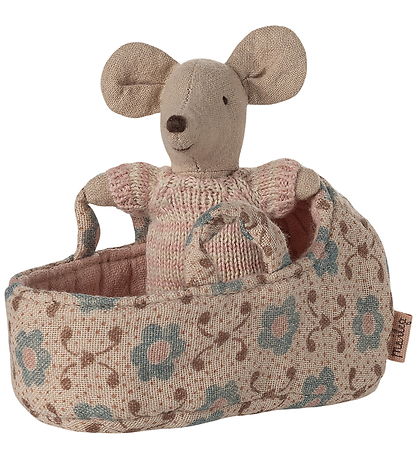 Maileg Babymus i Babylift - Rosa Maileg Babymus i Babylift - Rosa