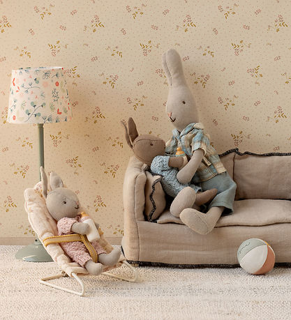 Maileg Hare - Micro - Strikket Dragt - Sand/Rosa
